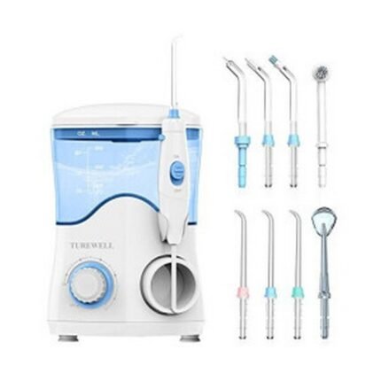 Plaque and food buildup between teeth-Turewell YFTES051 Water Flosser white