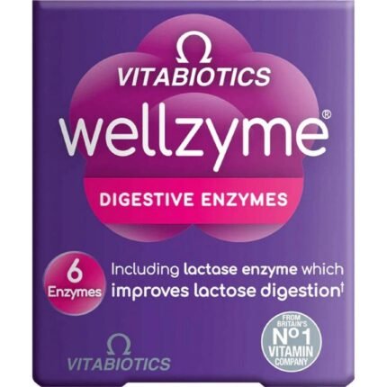 Digestive enzyme support — Vitabiotics Wellzyme Digestive Enzymes