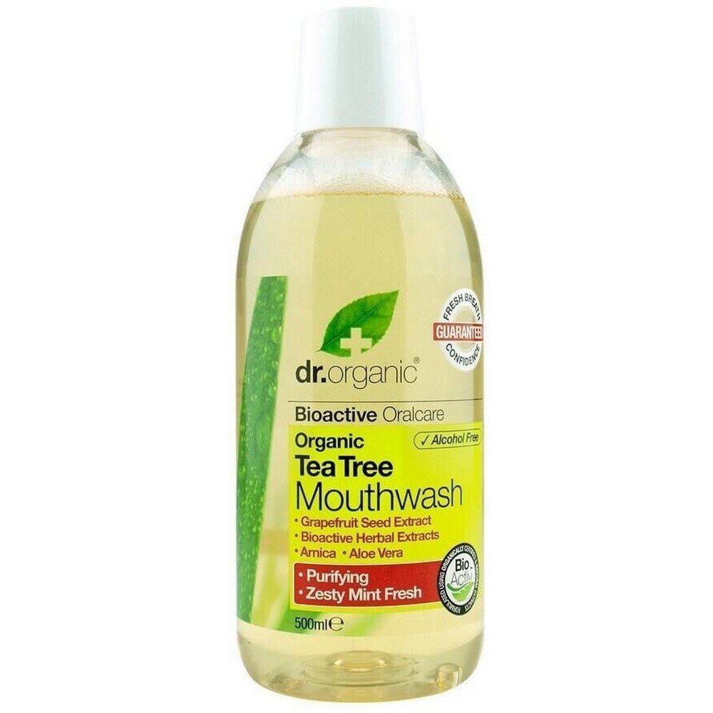 dr organic tea tree mouthwash 500ml Gum inflammation,-Dr. Organic, Tea Tree Mouthwash, 500ml,