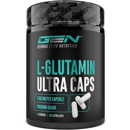 Supports muscle recovery and growth — GEN L‑Glutamine,
