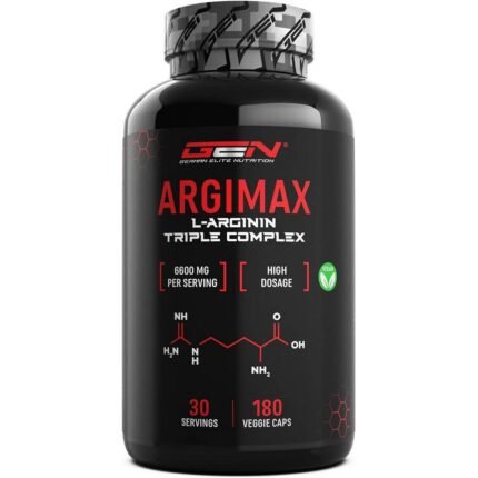 Supports healthy blood circulation — German ARGIMAX L‑Arginine Triple Complex 6600 mg,