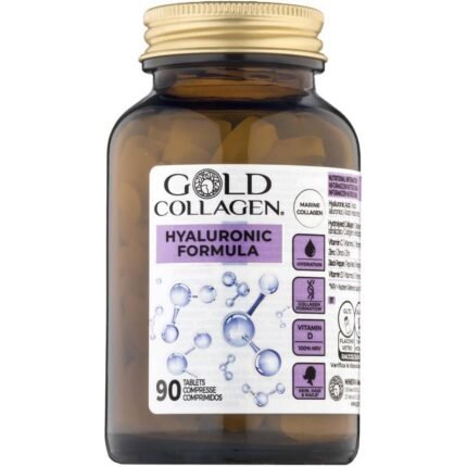 Supports skin hydration — GOLD COLLAGEN Hyaluronic Formula,