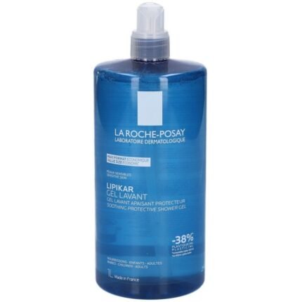 Dry and irritated skin after showering,-La Roche-Posay, Lipikar Gel Lavant Soothing Protecting Shower Gel, 1000 ml,