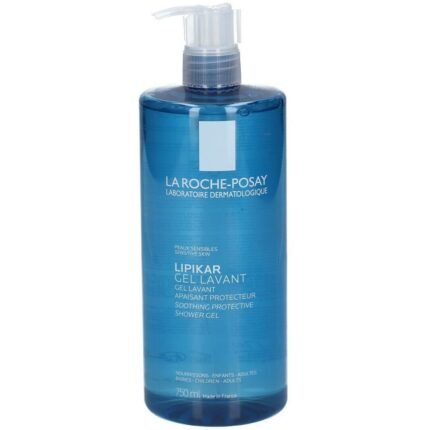 Dry and irritated skin caused by harsh soaps,-La Roche-Posay, Lipikar Gel Lavant Soothing Protecting Shower Gel, 750 ml,
