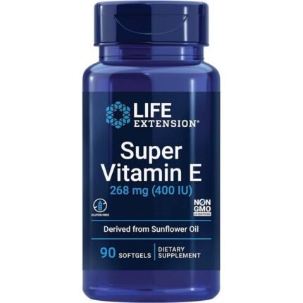 Support of the body's antioxidant protection — Life Extension Super Vitamin E 268mg 400 IU,
