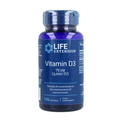 Support for bone and teeth health through improved calcium and phosphorus absorption — Life Extension Vitamin D3 3000 IU
