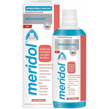 Plaque accumulation,-Meridol, Mouthwash All-Round Care, 400ml,