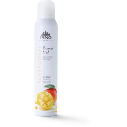 Dry and rough skin after showering,-Pino Pharma, Shower Me! Foam Mango Macadamia, 200 ml,
