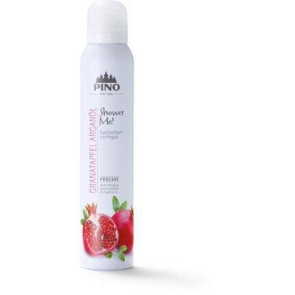 Dry or dehydrated skin after showering,-Pino, Shower Me Shower Foam Pomegranate Argan Oil, 200 ml,