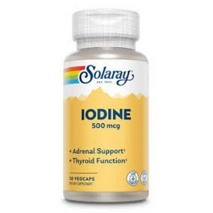 Supports thyroid function — Solaray Iodine 500 mcg,