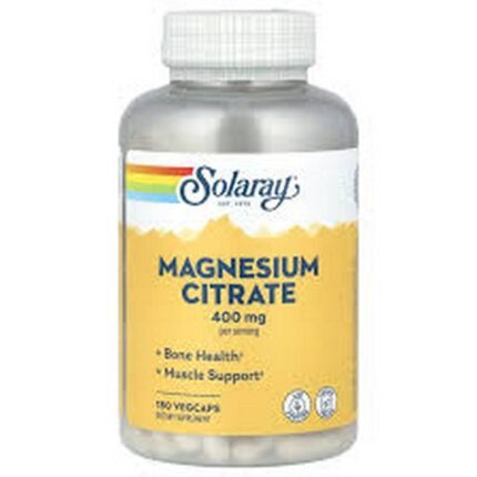 Supports muscle function — Solaray Magnesium Citrate,