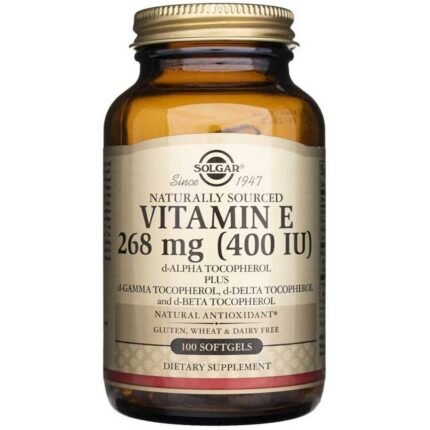 Support for antioxidant protection and reduction of oxidative stress — Solgar Vitamin E 268 mg