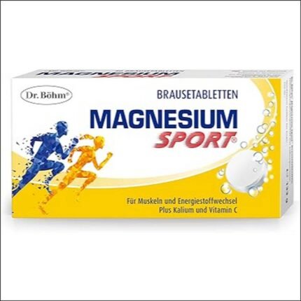 Dr. Böhm Magnesium Sport Effervescent Tablets for Performance and Endurance, with Magnesium, Potassium and Vitamin C, Ideal for Athletes, Pack of 40,Dr Böhm