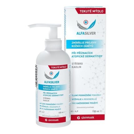 Bacterial contamination,-ALFASILVER, Prophylactic Liquid Soap, 150 ml,Hand and skin infections,-ALFASILVER, Prophylactic Liquid Soap, 150 ml,Dirty or unhygienic skin,-ALFASILVER, Prophylactic Liquid Soap, 150 ml,Dry or irritated skin from washing,-ALFASILVER, Prophylactic Liquid Soap, 150 ml.