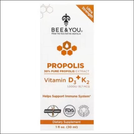 Weakened immune system – Bee & You, Propolis, Vitamins D3 and K2, 30 ml (1 fl. oz)