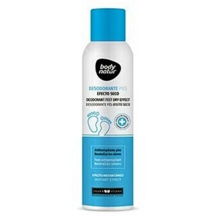 Excess moisture on feet,-Body Natur Dry Effect Foot Deodorant, 150 ml,