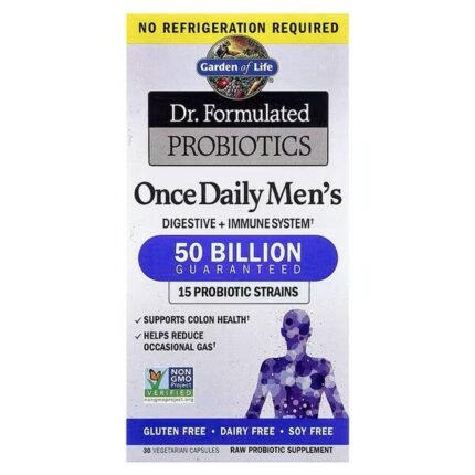 Supports daily nutrition — Garden of Life Dr. Formulated Probiotics Once Daily Men’s,