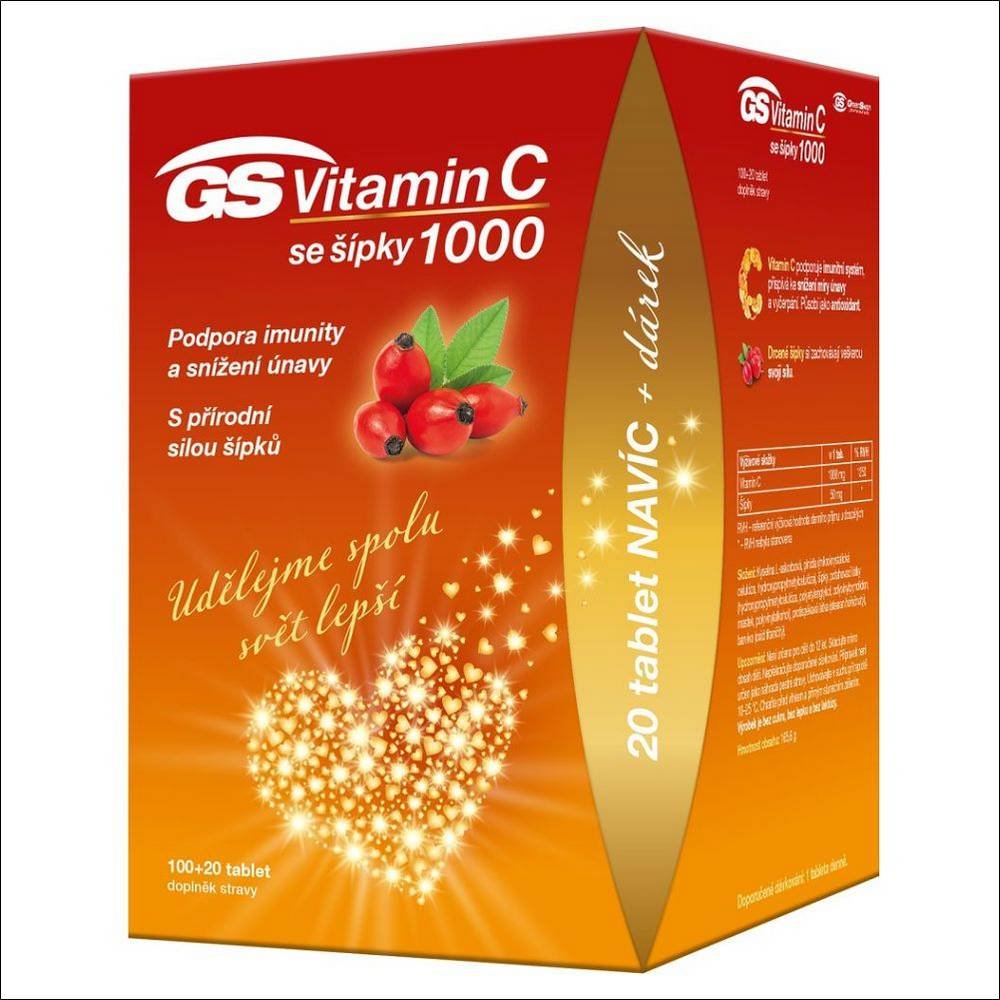gs vitamin c1000 rose hips 100 20 tablets Low immunity – GS Vitamin C1000 + Rose Hips 100 + 20 tablets