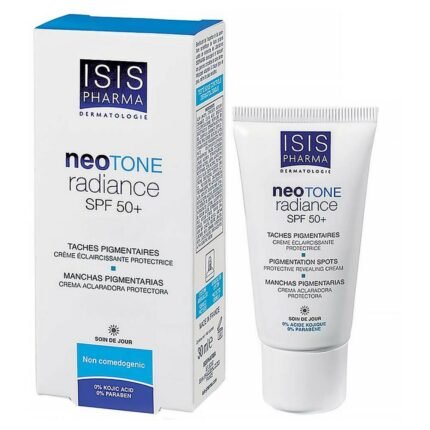 Uneven skin tone,-ISIS PHARMA, Neotone Radiance SPF 50+, 30 ml, Dark spots,-ISIS PHARMA, Neotone Radiance SPF 50+, 30 ml, Hyperpigmentation,-ISIS PHARMA, Neotone Radiance SPF 50+, 30 ml, UV-induced skin damage,-ISIS PHARMA, Neotone Radiance SPF 50+, 30 ml․