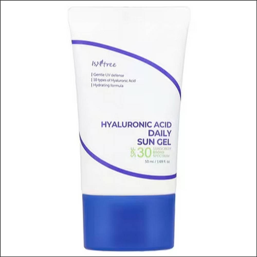 isntree hyaluronic acid daily sunscreen gel spf 30 50 ml 169 fl oz Sunburn and UV-induced skin damage - ISNtree, Hyaluronic Acid Daily Sunscreen Gel, SPF 30, 50 ml (1.69 fl oz)