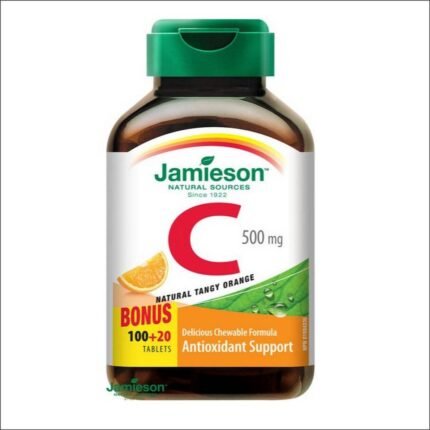 Low immune function – Jamieson Vitamin C 500mg Oral Lozenges Orange Flavor 120 Tablets