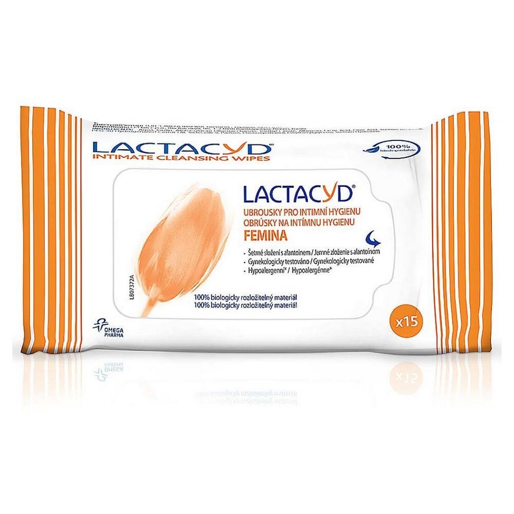 lactacyd femina intimate hygiene wipes 15 pieces Intimate discomfort, – LACTACYD, Femina intimate hygiene wipes, 15 pieces, Imbalance of natural pH, – LACTACYD, Femina intimate hygiene wipes, 15 pieces, Lack of freshness during the day, – LACTACYD, Femina intimate hygiene wipes, 15 pieces, Need for convenient hygiene on the go, – LACTACYD, Femina intimate hygiene wipes, 15 pieces
