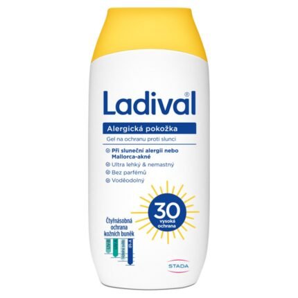 Sunburn and UV damage,-LADIVAL, Sunscreen Gel Allergic Skin SPF30, 200 ml,Sensitive and allergy-prone skin reactions,-LADIVAL, Sunscreen Gel Allergic Skin SPF30, 200 ml,Dryness and discomfort from sun exposure,-LADIVAL, Sunscreen Gel Allergic Skin SPF30, 200 ml,Difficulty finding hypoallergenic sunscreen,-LADIVAL, Sunscreen Gel Allergic Skin SPF30, 200 ml