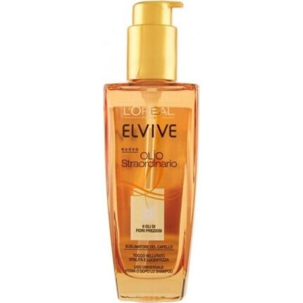 Dry, dull, or rough hair lacking nourishment – L’Oréal, Elvive Extraordinary Oil for Dry Hair, 100 ml,