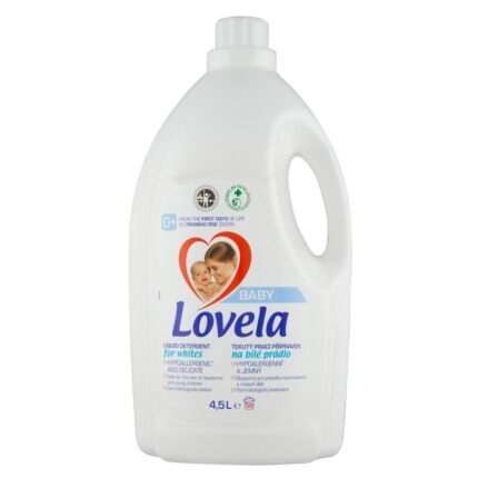 Stains on baby clothes, – LOVELA, Baby Liquid Laundry Detergent, 4.5 L, Fabric stiffness after washing, – LOVELA, Baby Liquid Laundry Detergent, 4.5 L, Irritation to sensitive skin, – LOVELA, Baby Liquid Laundry Detergent, 4.5 L, Loss of whiteness, – LOVELA, Baby Liquid Laundry Detergent, 4.5 L.