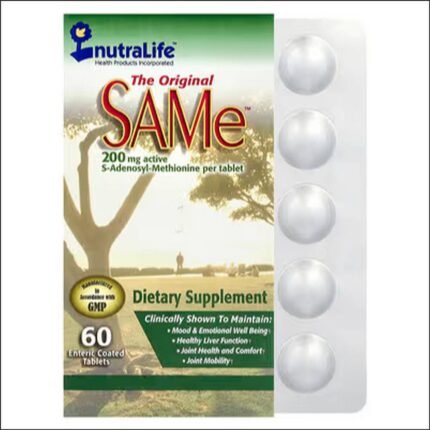 Mood disorders and depression - NutraLife, The Original SAMe™, 200 mg, 60 Enteric Coated Tablets