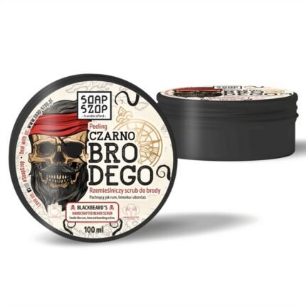 Ingrown hairs and beard irritation,-Soap Szop, Blackbeard Exfoliating Beard Scrub, 100ml,