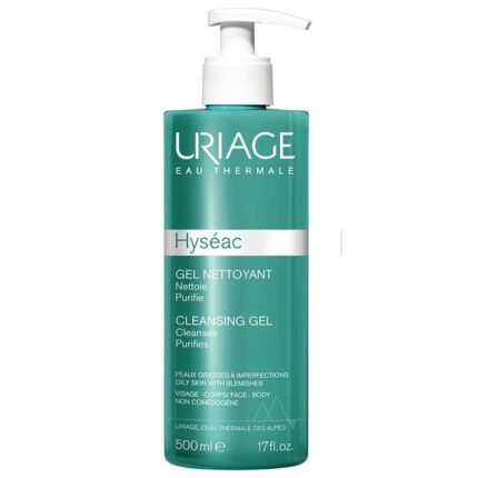 Excess sebum and oily skin,-Uriage, Hyséac Cleansing Gel,500ml,