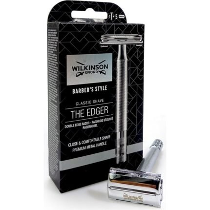 Razor burn and skin irritation from traditional razors,-Wilkinson Sword, classic barber style,