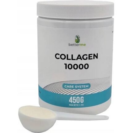 Supports skin hydration and elasticity — BetterMe Collagen 10000 Vitamin C + Hyaluronic Acid, 450g,