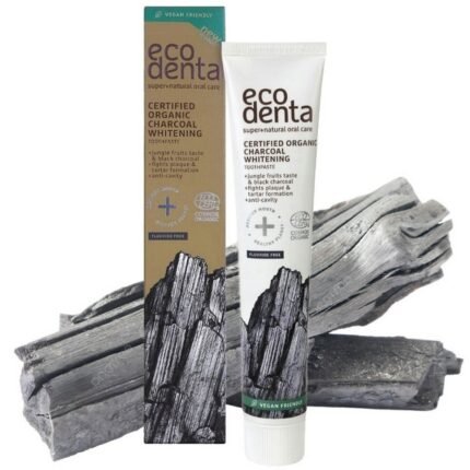 Tooth discoloration and surface stains,-Ecodenta, Organic Whitening Charcoal Toothpaste Without Fluoride, 75 ml, Plaque buildup and tartar,-Ecodenta, Organic Whitening Charcoal Toothpaste Without Fluoride, 75 ml, Gum sensitivity and irritation,-Ecodenta, Organic Whitening Charcoal Toothpaste Without Fluoride, 75 ml, Need for fluoride-free daily oral care,-Ecodenta, Organic Whitening Charcoal Toothpaste Without Fluoride, 75 ml.