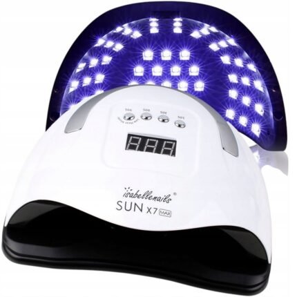 Slow curing of gel and acrylic nails - Isabellenails UV LED NAIL LAMP HYBRID ACRYLIC GELS STRONG 180W SUN X7 MAX LCD DUAL