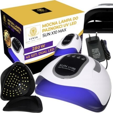 Slow drying time - Lewer POWERFUL NAIL LAMP FOR HYBRID GEL UV LED SUN X10 MAX LCD WITH HANDLE 280W