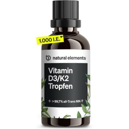 Supports overall well-being — natural elements Vitamin D3 + K2 Drops, 50 ml,