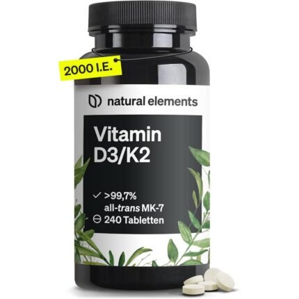 Supports overall well-being — natural elements Vitamin D3 + K2,
