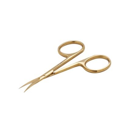 Difficulty in achieving precise cuticle care - Aba Group 1466 PREMIUM Curved Cuticle and Nail Scissors Gold