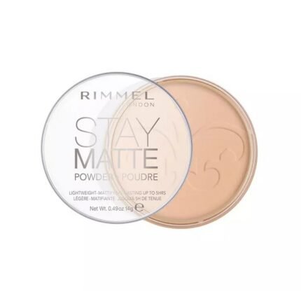 Excess oil and shine on the face - RIMMEL LONDON STAY MATTE LONG LASTING POWDER 005 SILKY BEIGE 14 G