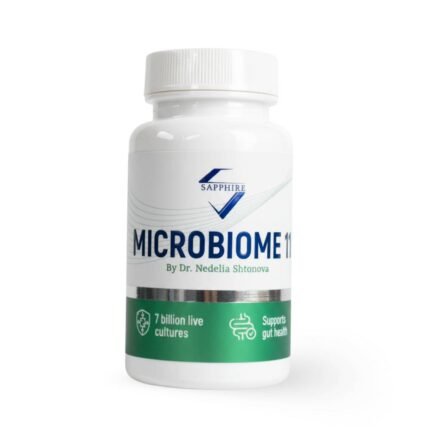 Everyday nutrient support — SAPPHIRE MICROBIOME 11 probiotic,