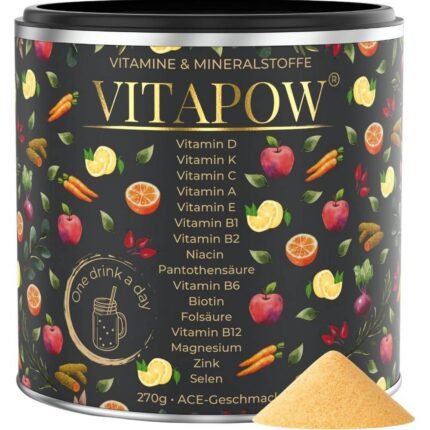 Supports overall well-being — Vitapow Multivitamin + Magnesium Zinc & Selenium, 270 g,