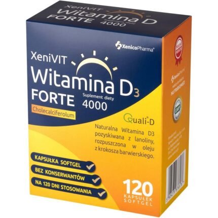 Supports immune system health — XeniVIT natural Vitamin D3 4000 forte,