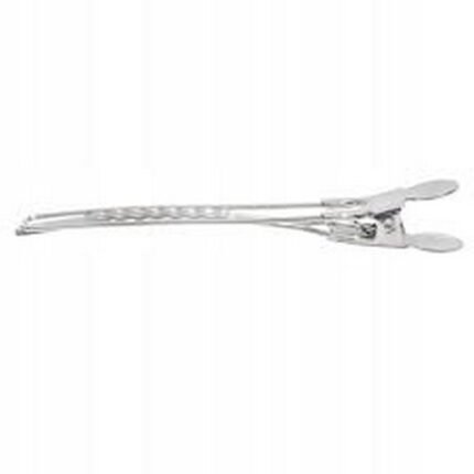 Hair slipping during styling or cutting,-Xhair, Metal Hairdressing Clips LONG 12cm, 12 pcs,